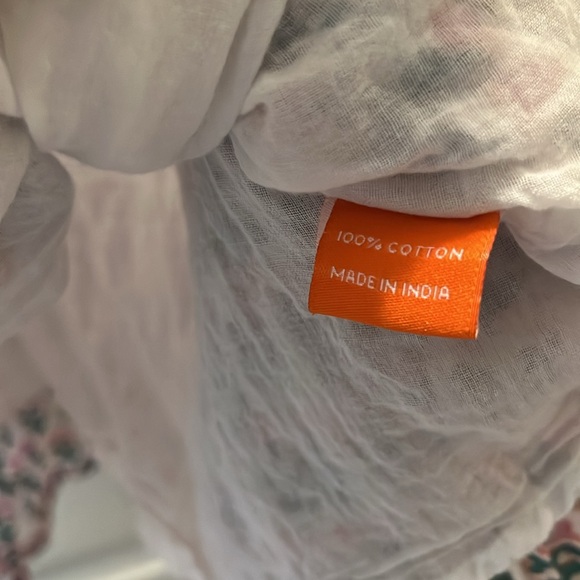 OLIPHANT Tie Cinched Flirty Mini Flutter Sleeve Dress in Pink Lucia Size XXS - Picture 7 of 7